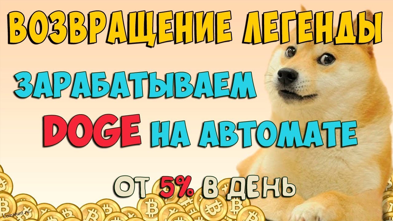 Возвращение легенды BitDoggy. Зарабатываем DOGE на автомате от 5% в день