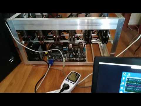 Потребление фермы из 6 карта GTX 1060 на ЕТН
